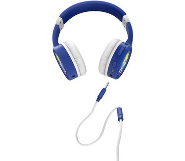 Energy Sistem LOL&Roll Super Sonic Kids Bluetooth hoofdtelefoon (draadloze kinderhoofdtelefoon Music Share, Bluetooth 5.1-technologie, 85 dB volume limiet, microfoon) - Sonic Blue