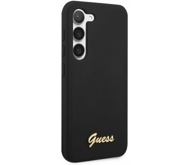 Guess Silicone Back Case voor Samsung Galaxy S23 (S911) - Zwart Zwart
