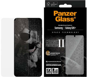 PanzerGlass PanzerGlass® Ceramic Screen Protector Samsung Galaxy S26+ | Ultra-Wide Fit w. EasyAligner