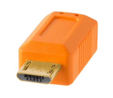 Tether Tools TetherPro USB-C to 2.0 Micro-B 5-Pin 4,6m oranje