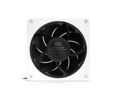 Alphacool Apex Stealth Metal Power fan 3000rpm White, 120mm