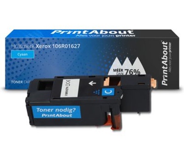 PrintAbout Huismerk Xerox 106R01627 Toner Cyaan