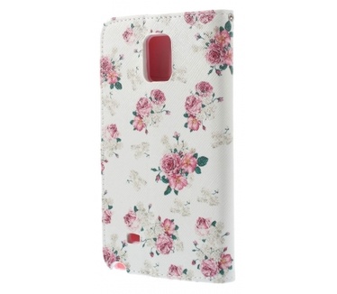 Kees Portemonnee Hoesje Samsung Galaxy Note 4 - Bloemen