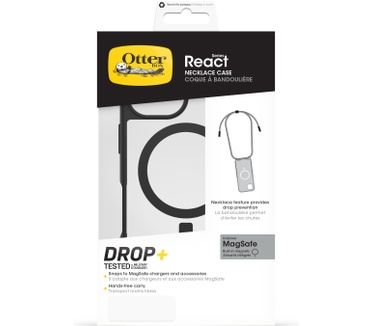 Otterbox React Necklace Series voor MagSafe voor iPhone 16, Black Crystal