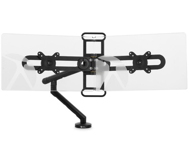 BakkerElkhuizen BE Universal Crossbar, Twee schermen met slechts één monitorarm.