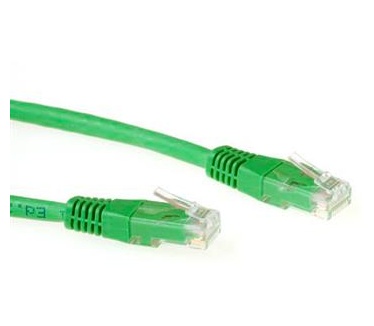 ACT Groene 3 meter LSZH UTP CAT6 patchkabel met RJ45 connectoren