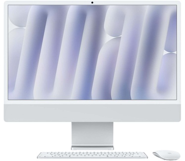 Apple iMac 2024 M4 8-core CPU, 8-core GPU, 16GB ram, 256GB opslag, Azerty FR, Zilver, Gigabit Ethernet