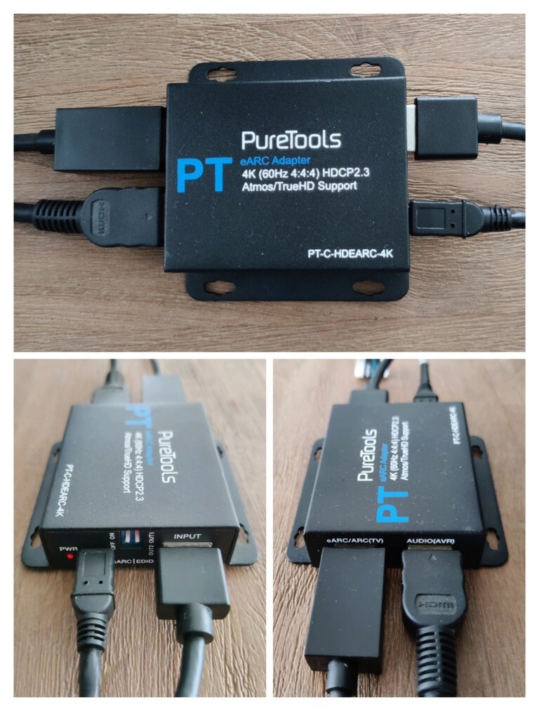 PureTools PT-C-HDEARC-4K 4K 18Gbps HDMI eARC Audio Converter
