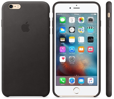 Apple iPhone 6s Plus Leather Case Zwart