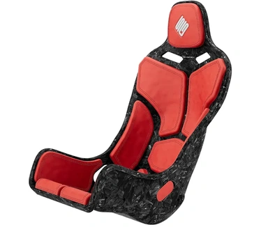 SIMGASM Atlas Formula - Carbon-look, rode kussens