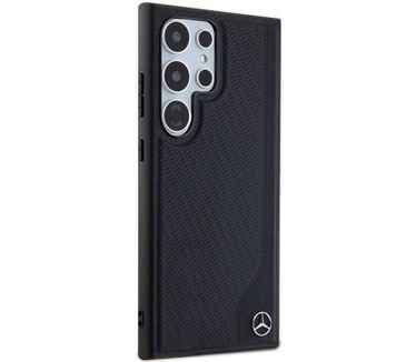 Mercedes-Benz Debossed Line Back Case - Galaxy S24 Ultra - Zwart Zwart