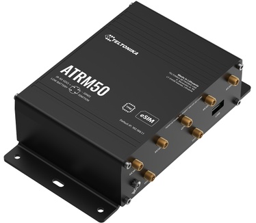 Teltonika ATRM50 5G Router for Transportation, Ultra-High Cellular Speeds, M12 CONNECTORS, DUAL SIM & eSIM, EN 45545-2 and EN 50155, PSU not included