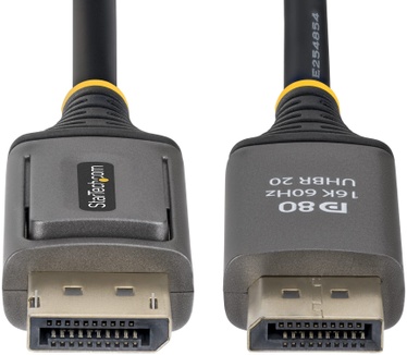 Startech.com 50cDisplayPort 2.1 Kabel, VESA Gecertificeerde DP80 DisplayPort Kabel, Ongecomprimeerde 10K/8K 60Hz, 16K 60Hz/8K 240Hz met DSC 1.2a, DP 2.1 Kabel
