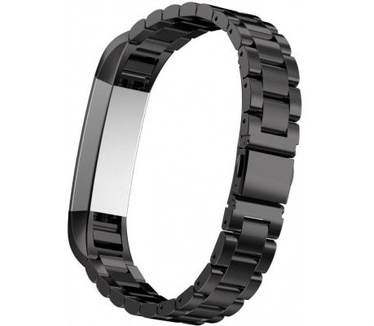 qMust Metalen armband voor Fitbit Alta - Black