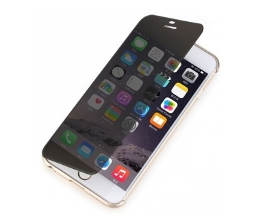Rock Invisible View Case Apple iPhone 6 Plus - doorzichtig flip hoesje - zwart