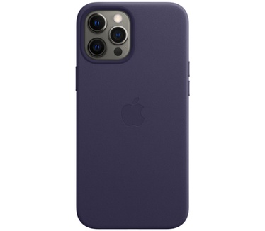 Apple iPhone 12 Pro Max Leather Case Paars
