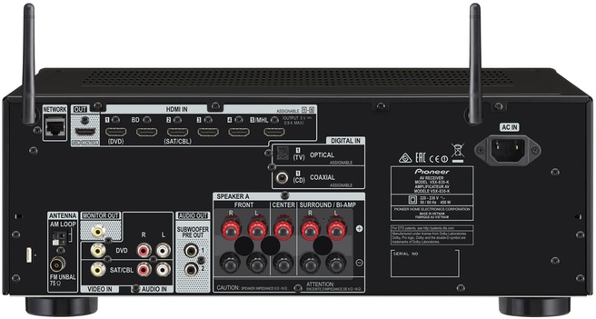 Pioneer VSX-830-K - Kenmerken - Tweakers