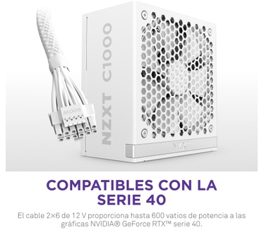 NZXT C1000 Gold ATX 3.1, Wit