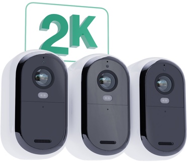Arlo ESSENTIAL 2 2K Outdoor Camera 3pack W/3 Solar Panel BNDL
