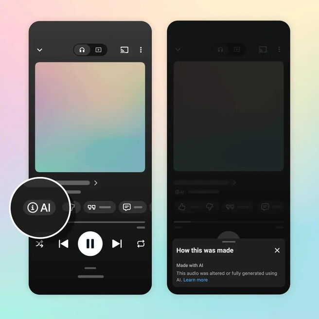 YouTube AI-labels