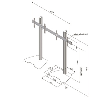 Newstar NeoMounts PRO videowall meubel
