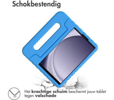 Accezz Kidsproof Backcover met handvat Samsung Galaxy Tab A9 - Blauw