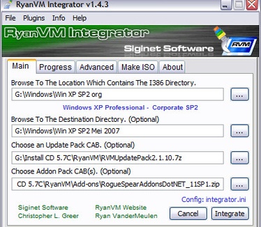 RyanVM's Post-SP2 Update Pack 2.1.10 screenshot