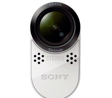 Sony HDR-AS100V + fietsbevestigingsset Wit
