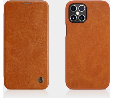 Nillkin Qin PU Book Case - Apple iPhone 12 Pro Max (6.7") Zwart