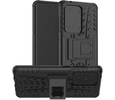 qMust Samsung Galaxy S20 Ultra Rugged Hybrid Hoesje Zwart