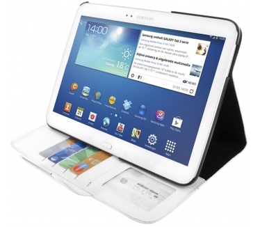 Mobiparts Business Folio Case Samsung Galaxy Tab 3 10.1 White