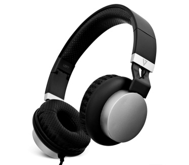 V7 Lightweight Headphones - Black/Silver