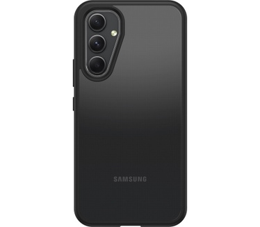 Otterbox OtterBox React-hoesje voor Galaxy A54 5G, schokbestendig, valbestendig, ultradun, beschermende, getest volgens militaire standaard, Antimicrobieel, Black Crystal