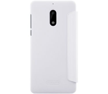 Nillkin New Sparkle S-View Book Case voor Nokia 6 - Wit Wit