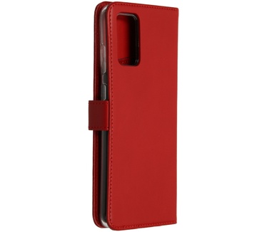 Selencia Echt Lederen Bookcase Samsung Galaxy S20 Plus - Rood