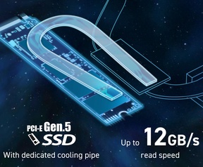 MSI pcie5 ssd koeling