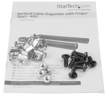 Startech.com Verticale kabelmanager met kabelgeleiders 0U 1,8 m