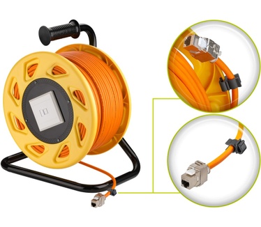 Wentronic cat.7a S/FTP 90m Oranje