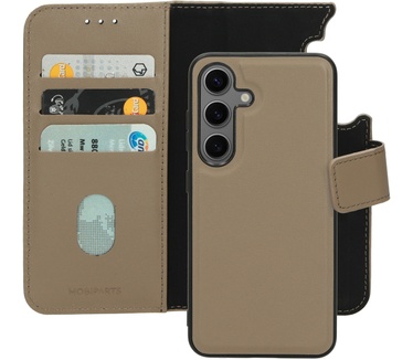 Mobiparts Leather 2 in 1 Wallet Case Samsung Galaxy S24 Taupe
