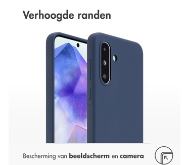 Accezz Liquid Silicone Backcover Samsung Galaxy A36 - Donkerblauw