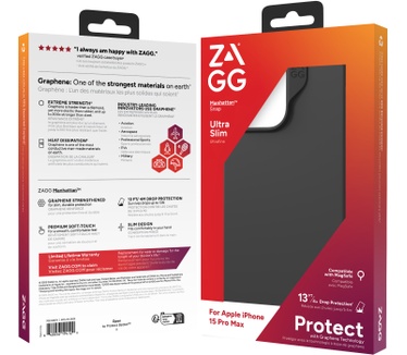 Zagg Manhattan Snap (iPhone 15 Pro Max) Zwart