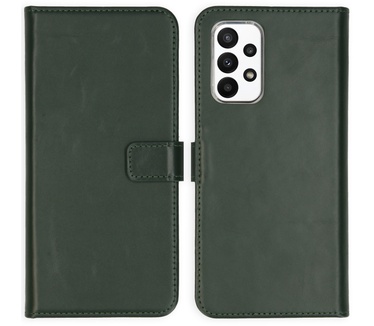 Selencia Echt Lederen Bookcase Samsung Galaxy A23 (5G) - Groen