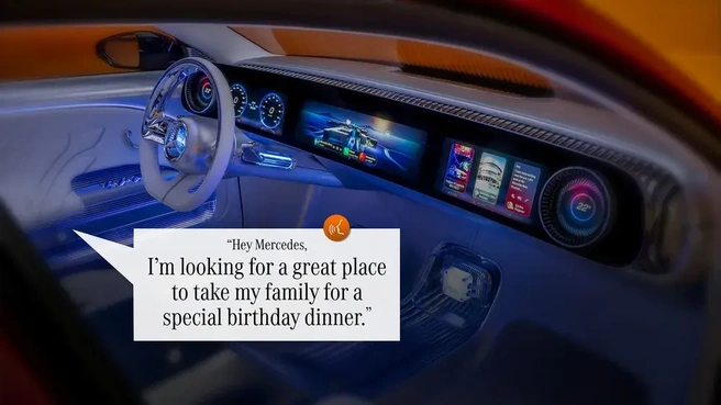Google Cloud Automotive AI Agent in Mercedes