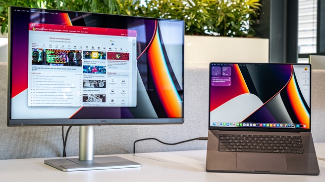 BenQ MA270S met MacBook Pro M5 Max