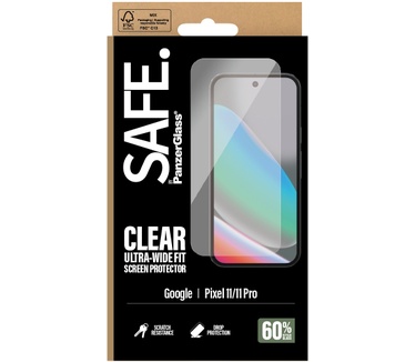 PanzerGlass SAFE. by PanzerGlass® Screen Protector Google Pixel 11 | 11 Pro | Ultra-Wide Fit