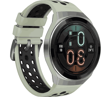 Huawei Watch GT 2e + Bodyfit Scale Zilver (Groen, Zwart)