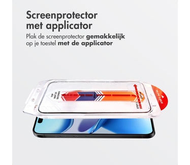 Accezz glas screenprotector met anti-dust applicator