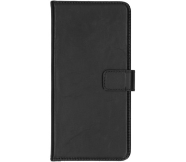 Selencia Echt Lederen Bookcase Samsung Galaxy A51 - Zwart
