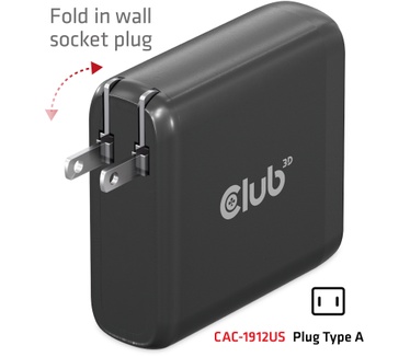 Club 3D Travel Charger 100W
