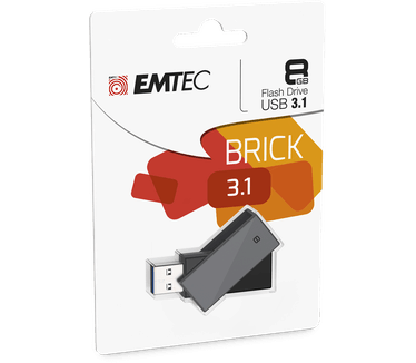 Emtec C350 Brick 3.1 8GB Grijs